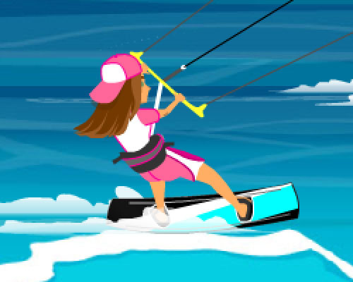 kitesurf champion game character luna